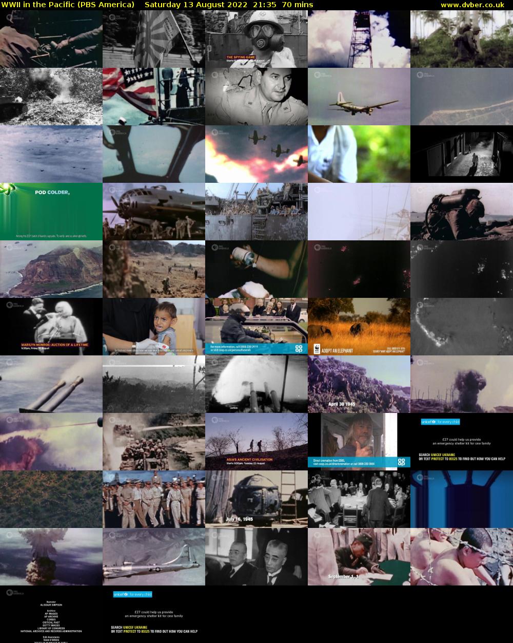 WWII in the Pacific (PBS America) Saturday 13 August 2022 21:35 - 22:45