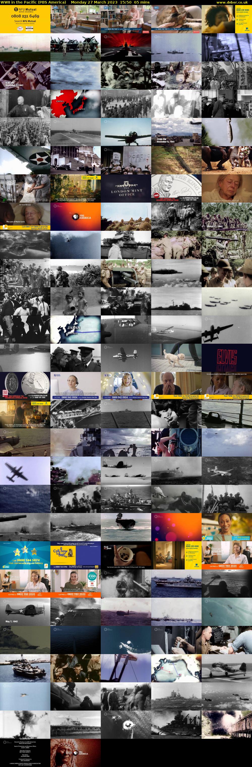 WWII in the Pacific (PBS America) Monday 27 March 2023 15:50 - 16:55