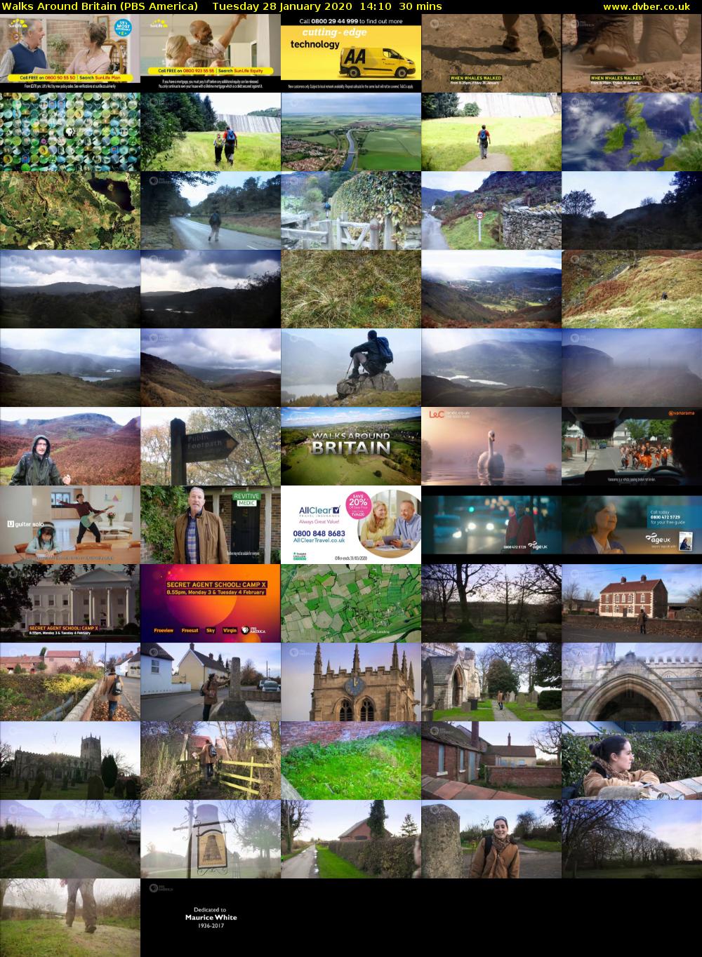 Walks Around Britain (PBS America) Tuesday 28 January 2020 14:10 - 14:40