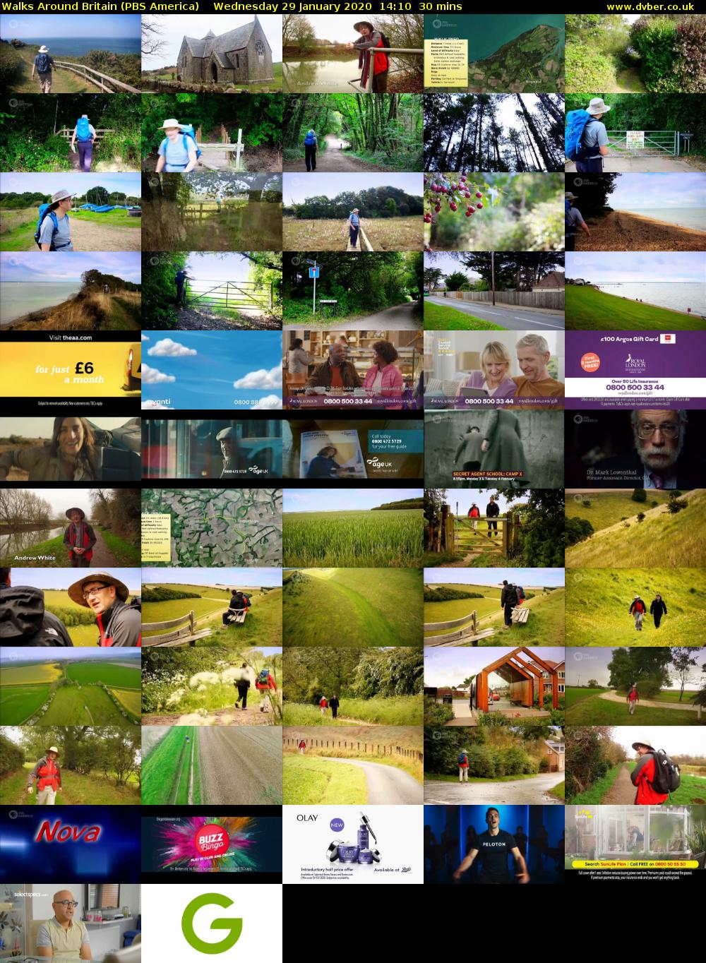 Walks Around Britain (PBS America) Wednesday 29 January 2020 14:10 - 14:40