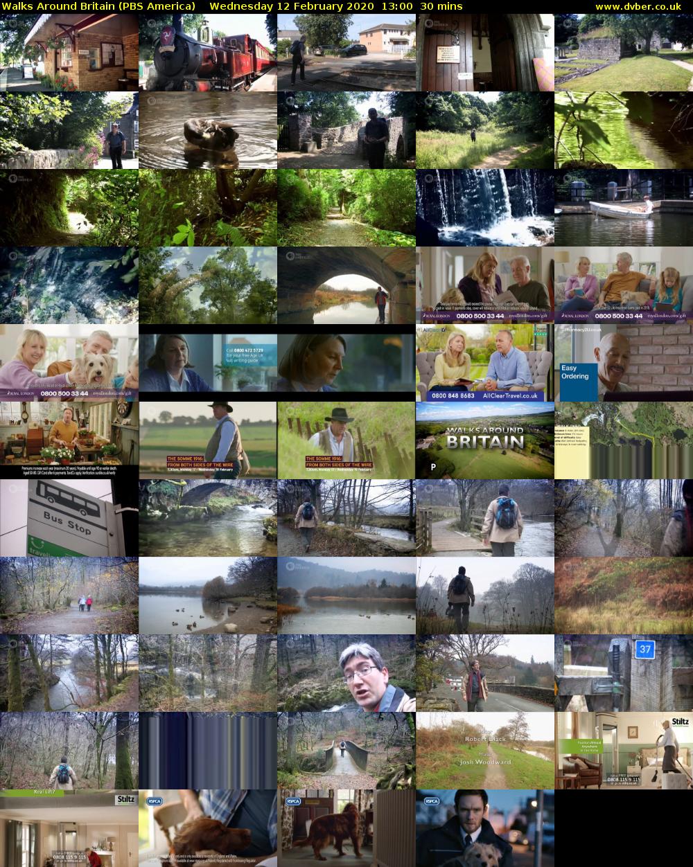 Walks Around Britain (PBS America) Wednesday 12 February 2020 13:00 - 13:30
