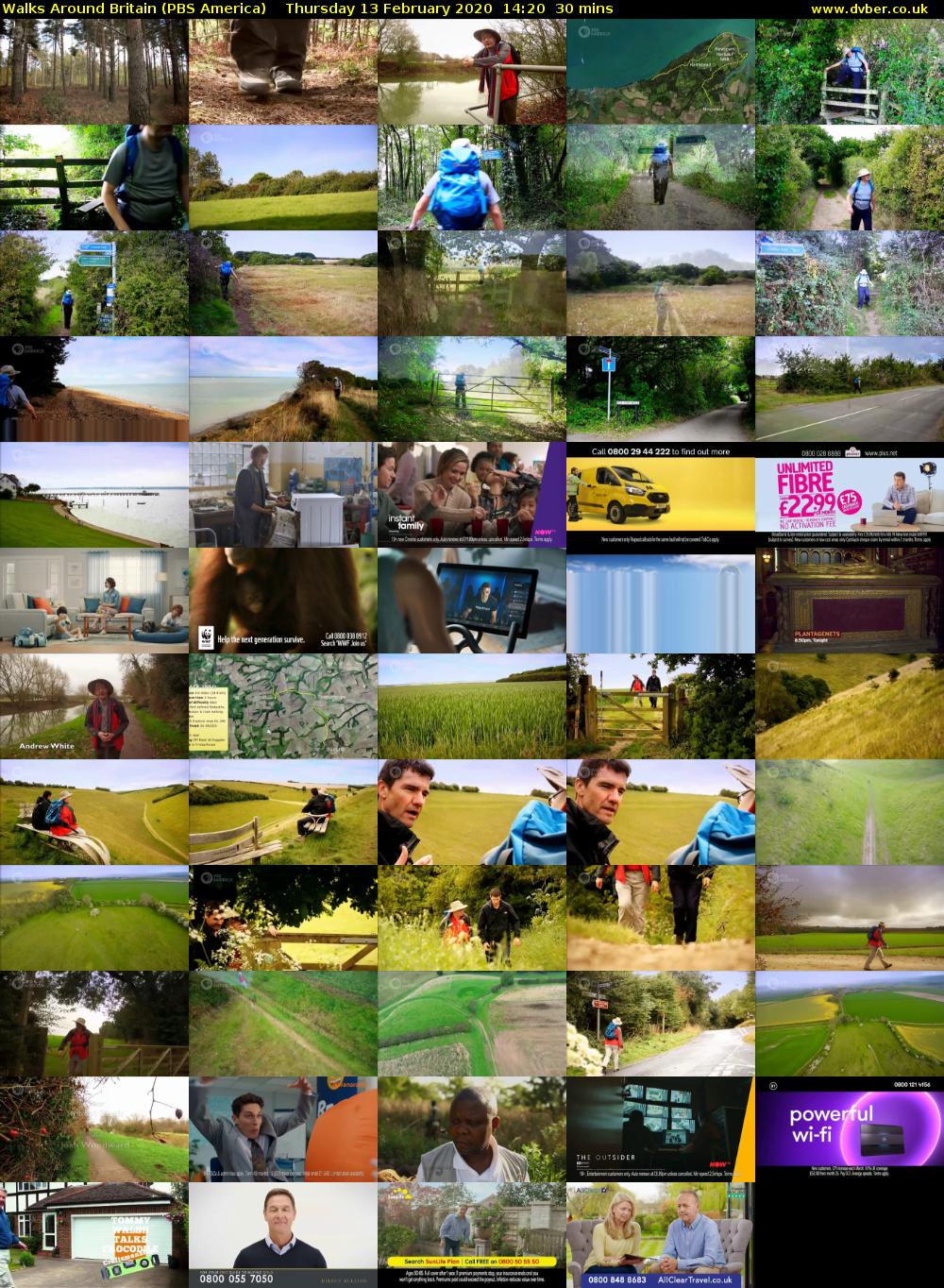 Walks Around Britain (PBS America) Thursday 13 February 2020 14:20 - 14:50