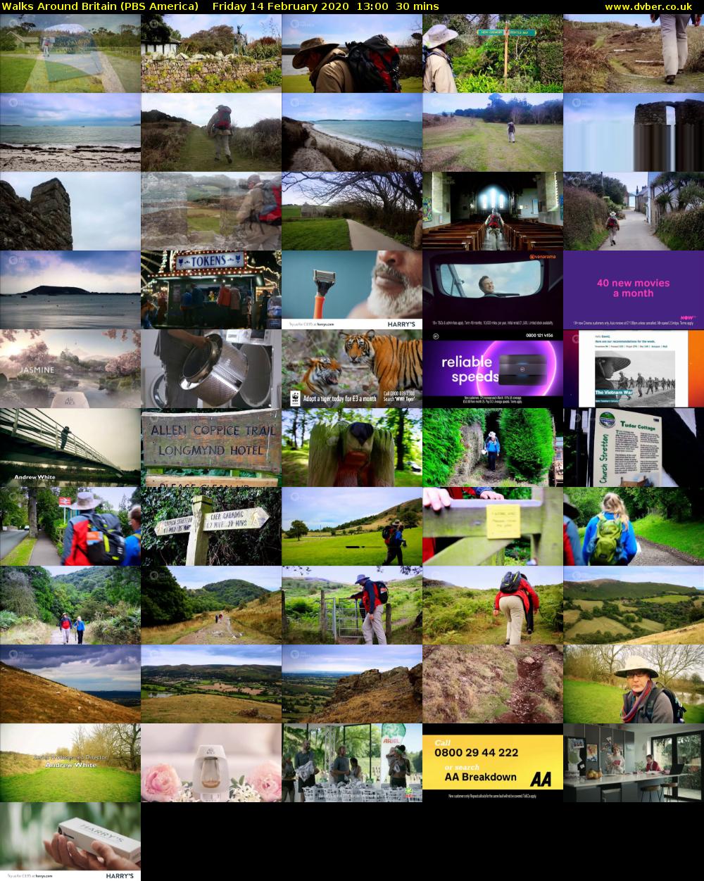 Walks Around Britain (PBS America) Friday 14 February 2020 13:00 - 13:30