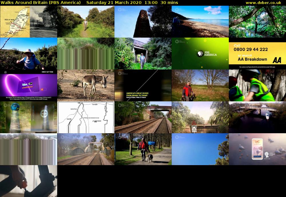 Walks Around Britain (PBS America) Saturday 21 March 2020 13:00 - 13:30