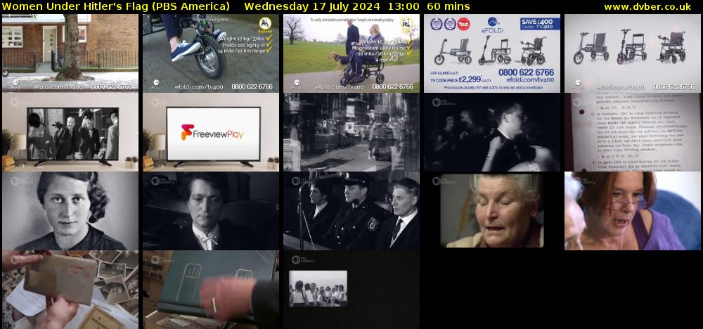 Women Under Hitler's Flag (PBS America) Wednesday 17 July 2024 13:00 - 14:00