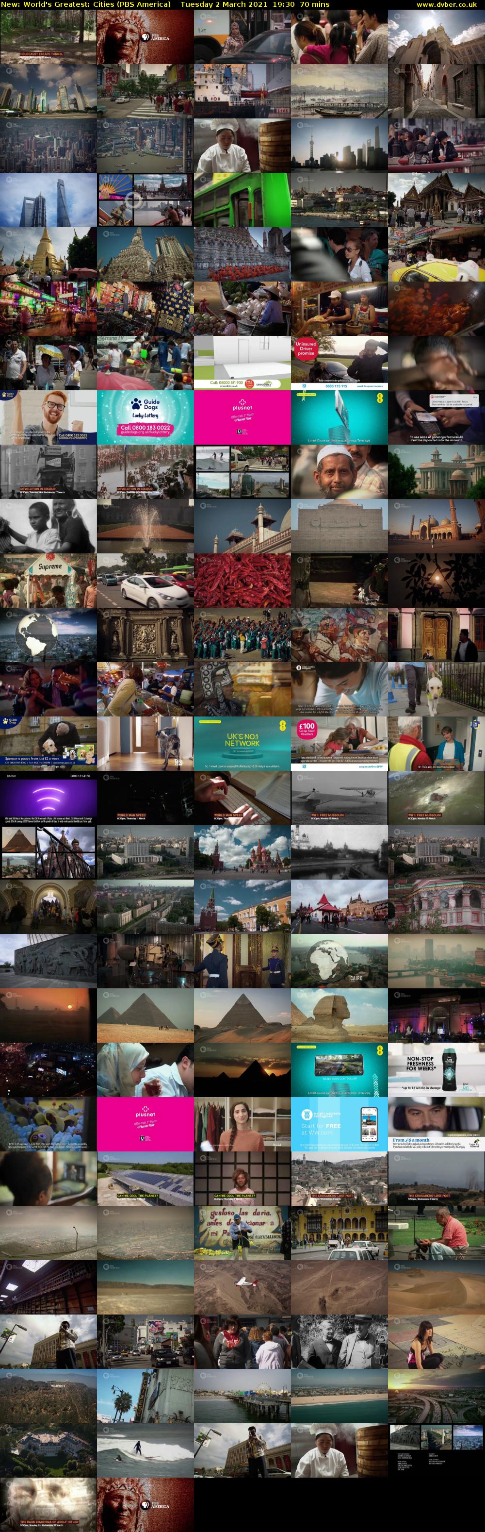 World's Greatest: Cities (PBS America) Tuesday 2 March 2021 19:30 - 20:40