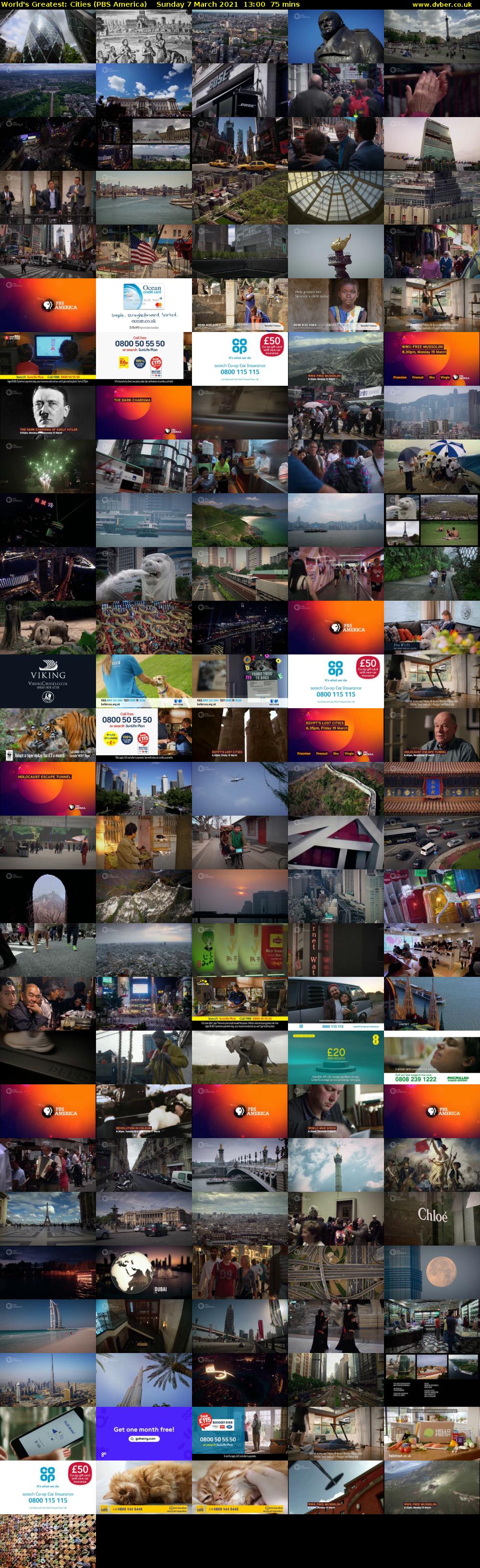 World's Greatest: Cities (PBS America) Sunday 7 March 2021 13:00 - 14:15