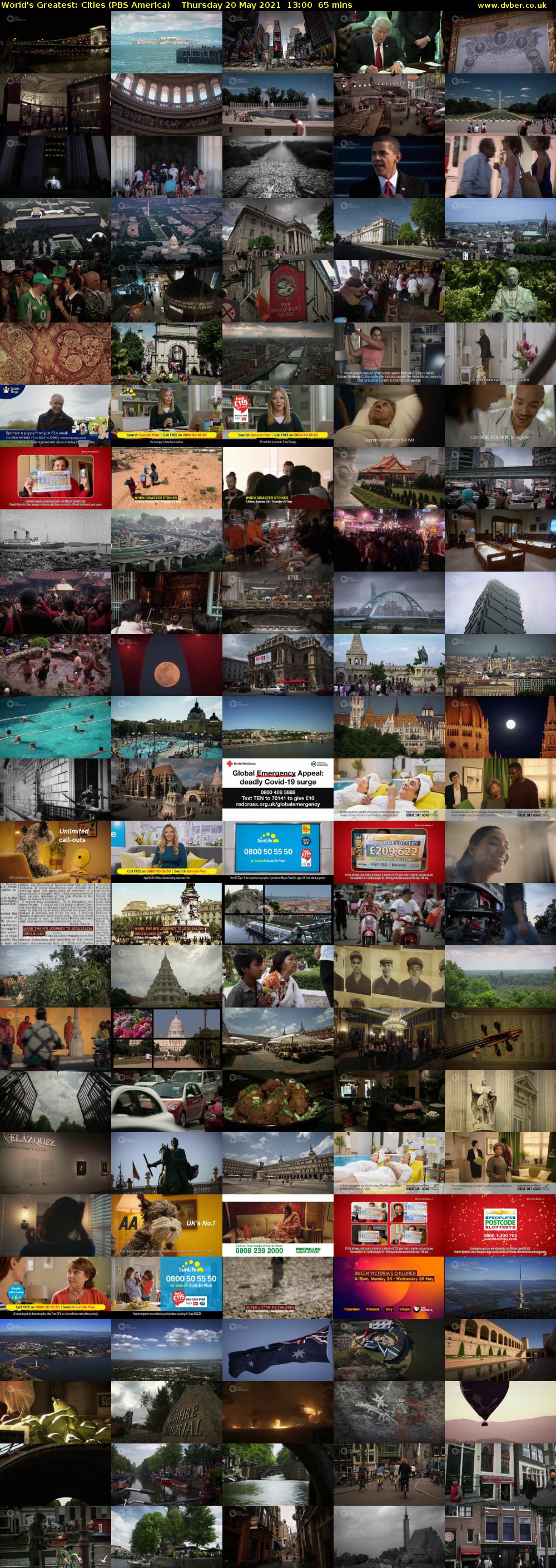 World's Greatest: Cities (PBS America) Thursday 20 May 2021 13:00 - 14:05