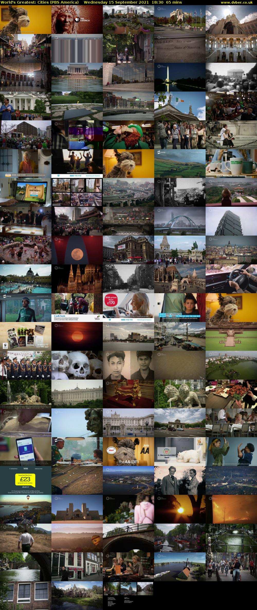 World's Greatest: Cities (PBS America) Wednesday 15 September 2021 18:30 - 19:35