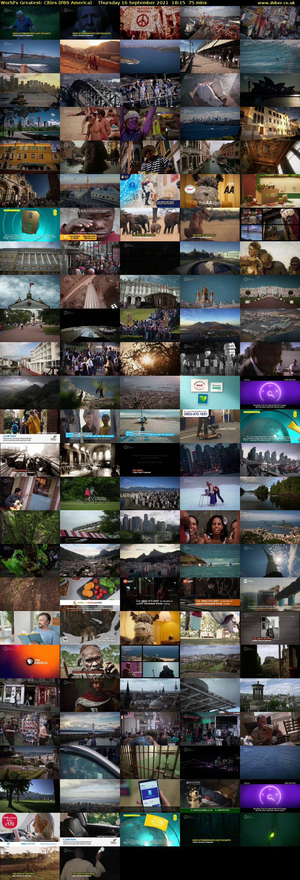 World's Greatest: Cities (PBS America) Thursday 16 September 2021 18:15 - 19:30