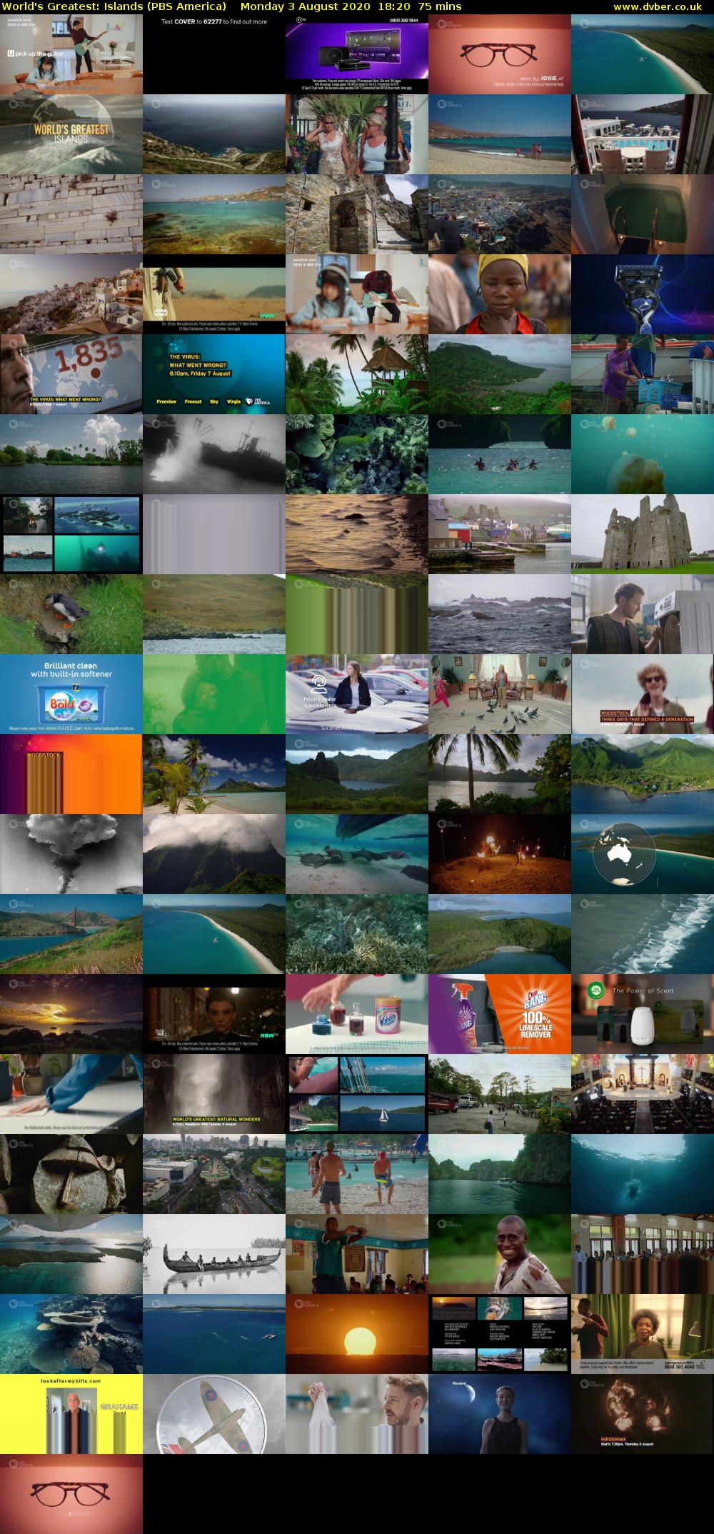 World's Greatest: Islands (PBS America) Monday 3 August 2020 18:20 - 19:35