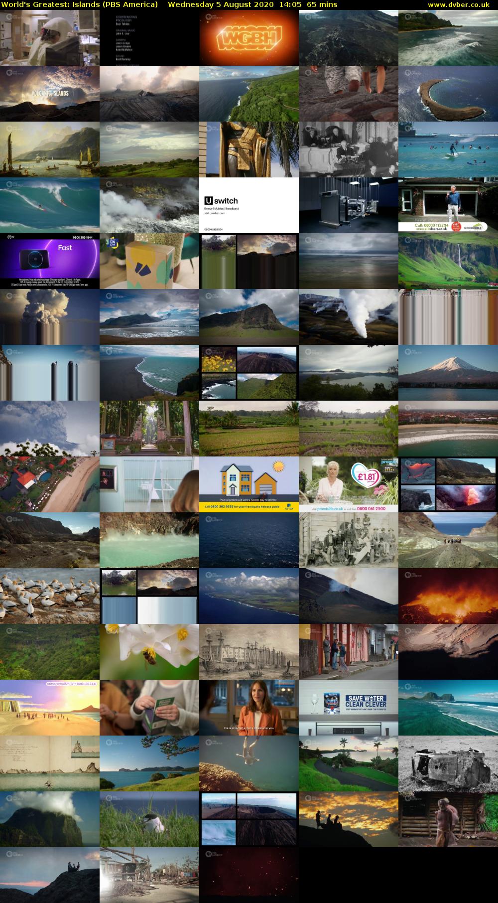 World's Greatest: Islands (PBS America) Wednesday 5 August 2020 14:05 - 15:10