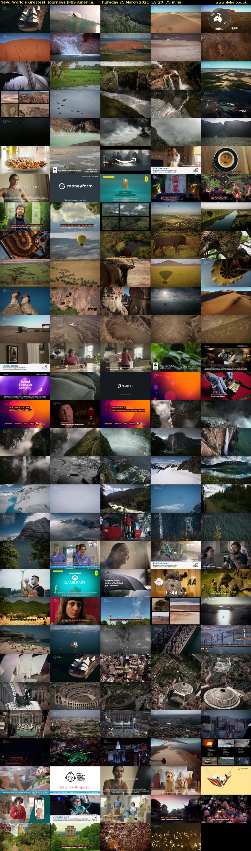 World's Greatest&#58; Journeys (PBS America) Thursday 25 March 2021 19:20 - 20:35