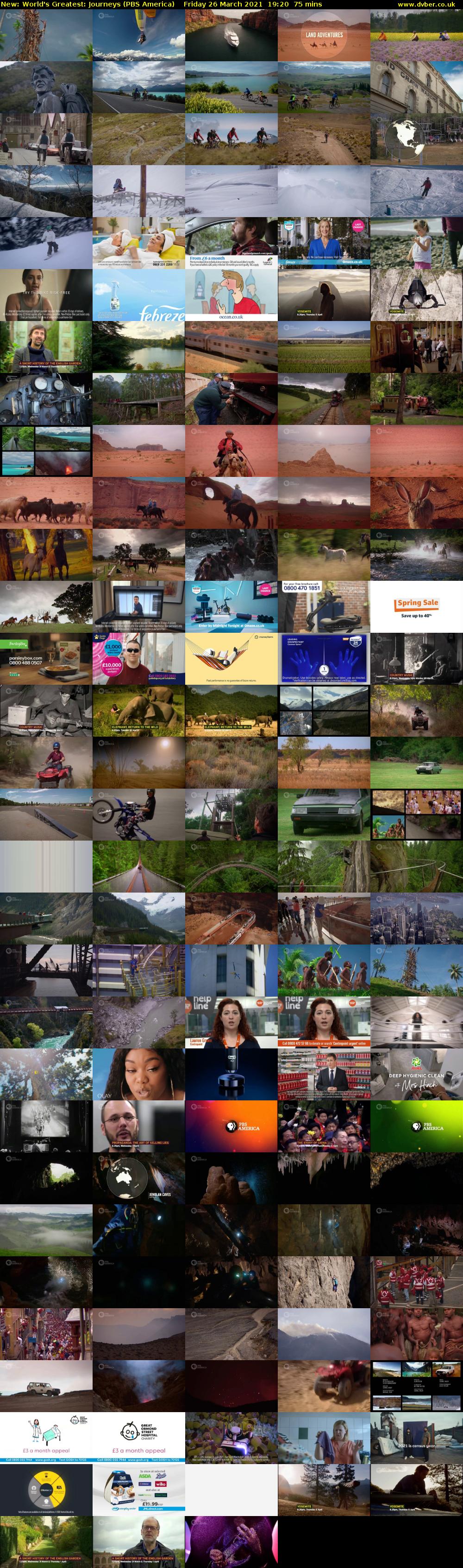 World's Greatest: Journeys (PBS America) Friday 26 March 2021 19:20 - 20:35