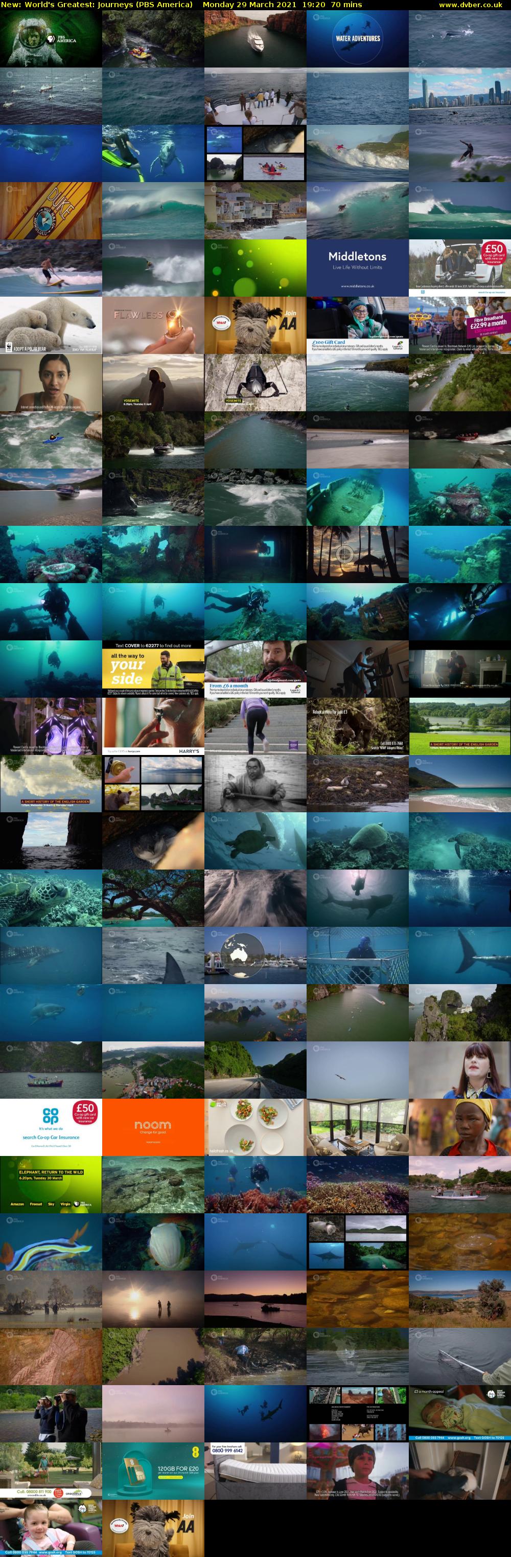 World's Greatest: Journeys (PBS America) Monday 29 March 2021 19:20 - 20:30