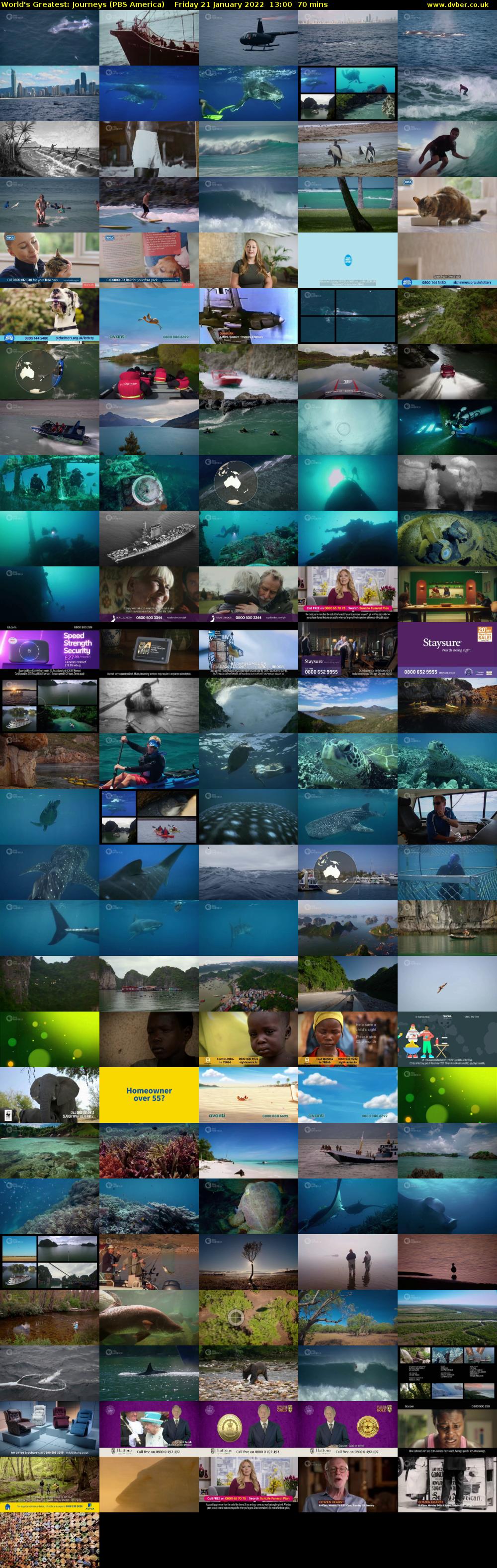 World's Greatest: Journeys (PBS America) Friday 21 January 2022 13:00 - 14:10