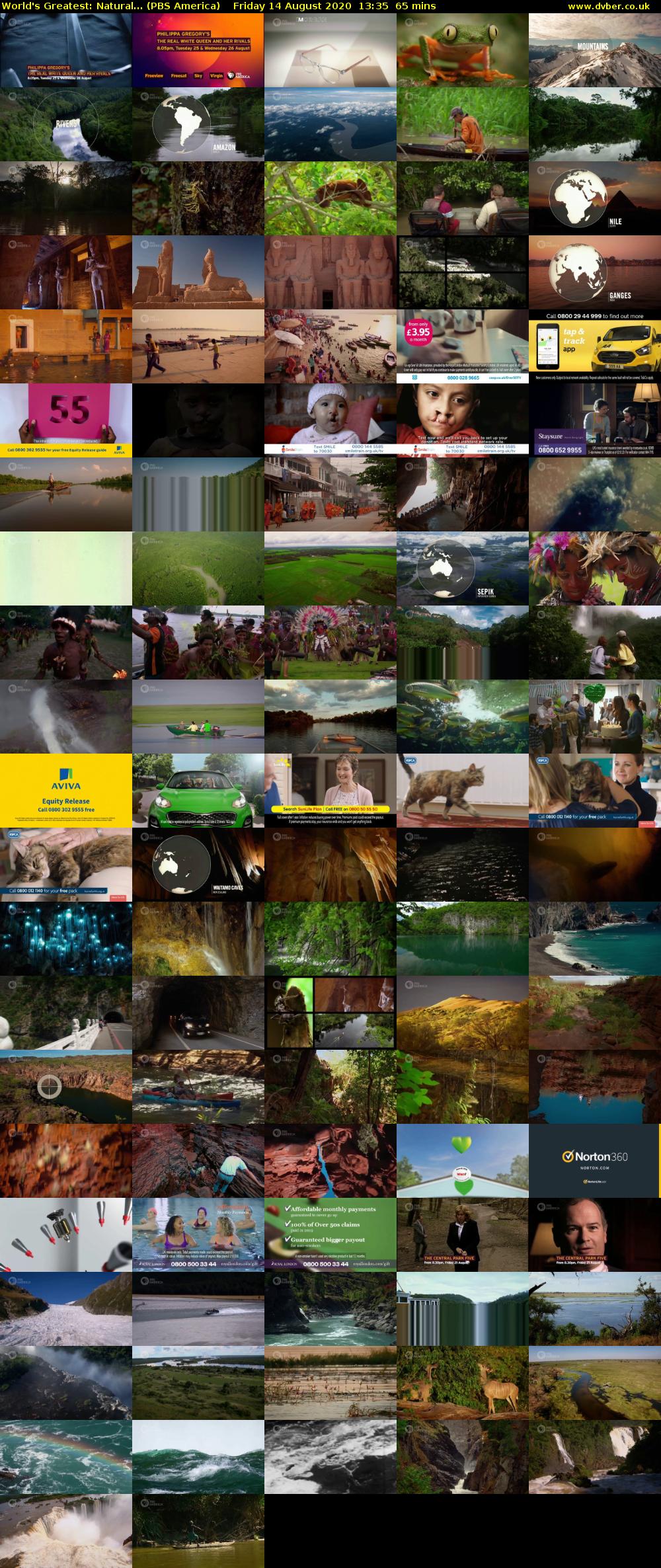 World's Greatest: Natural... (PBS America) Friday 14 August 2020 13:35 - 14:40