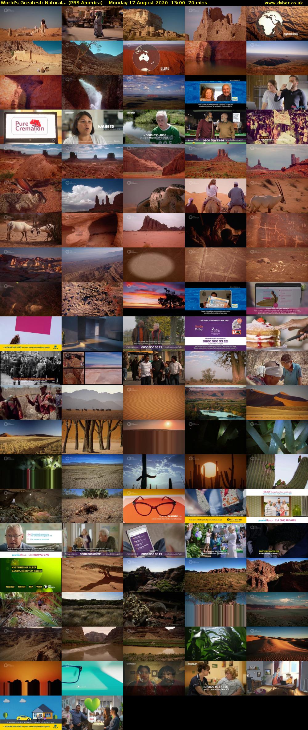 World's Greatest: Natural... (PBS America) Monday 17 August 2020 13:00 - 14:10