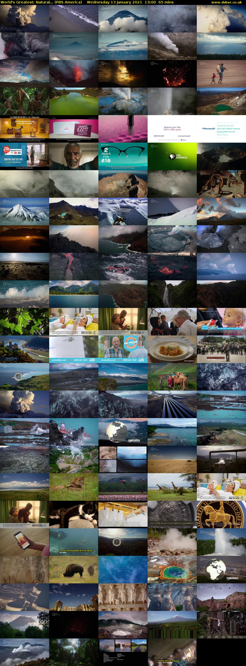 World's Greatest: Natural... (PBS America) Wednesday 13 January 2021 13:00 - 14:05