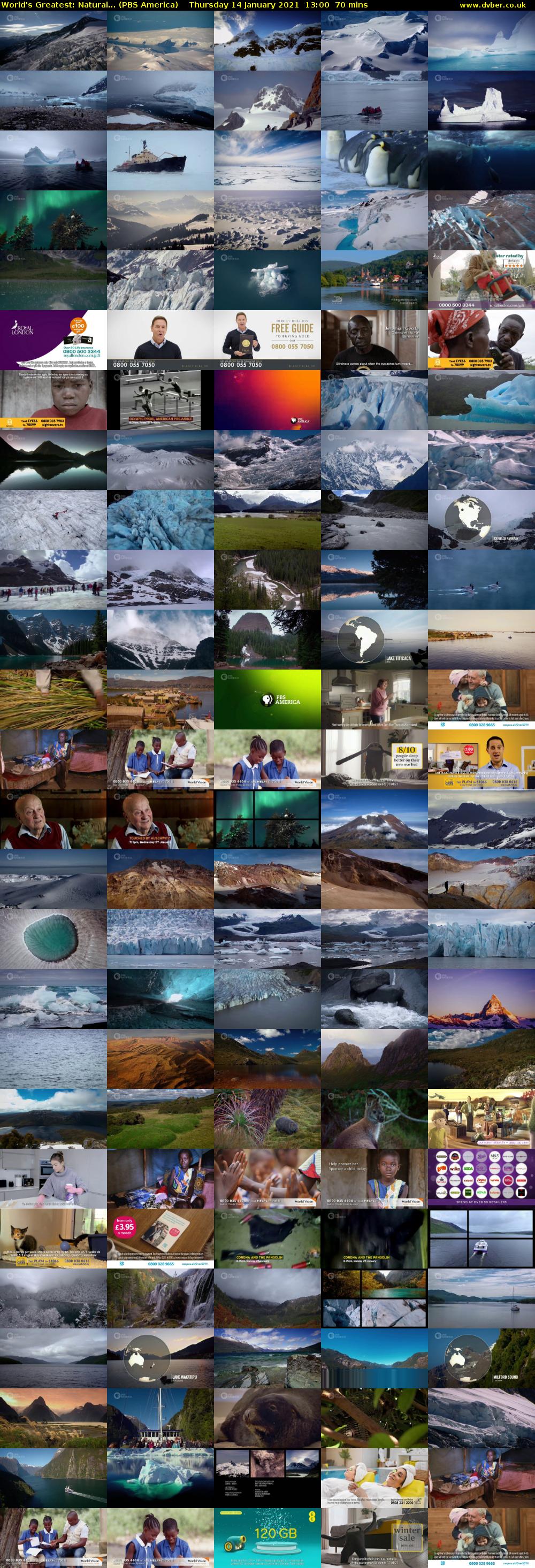 World's Greatest: Natural... (PBS America) Thursday 14 January 2021 13:00 - 14:10