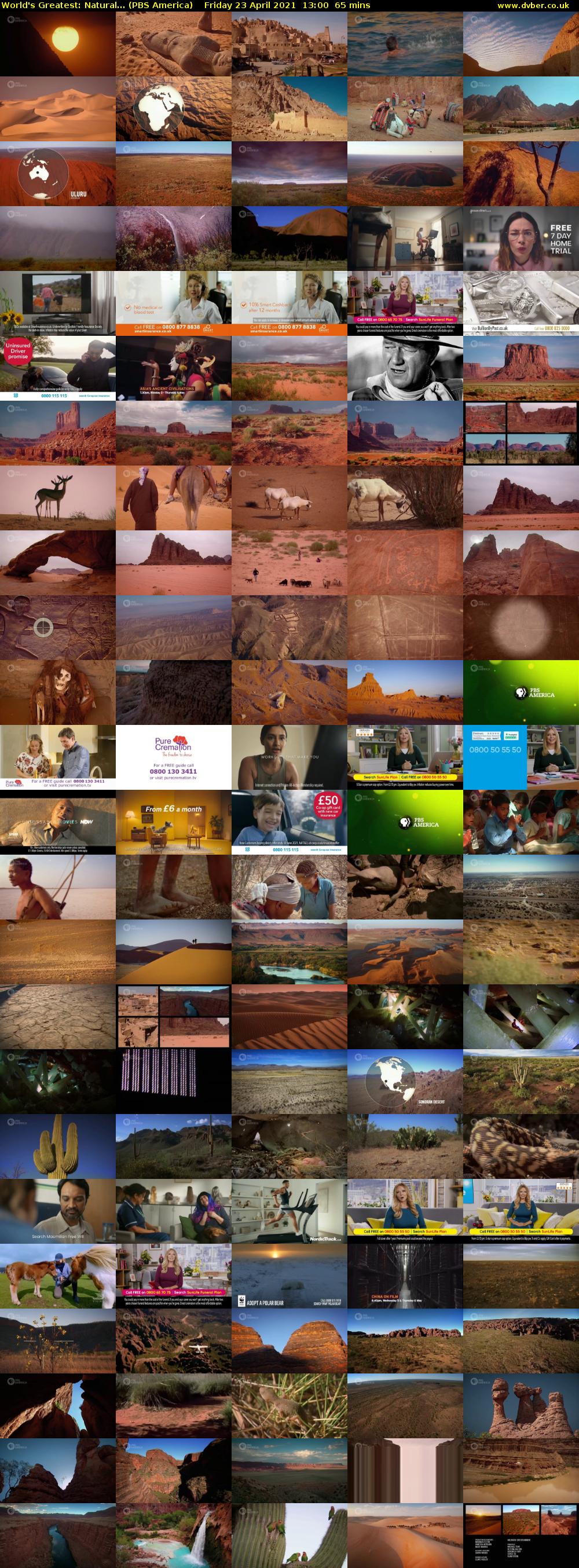 World's Greatest: Natural... (PBS America) Friday 23 April 2021 13:00 - 14:05