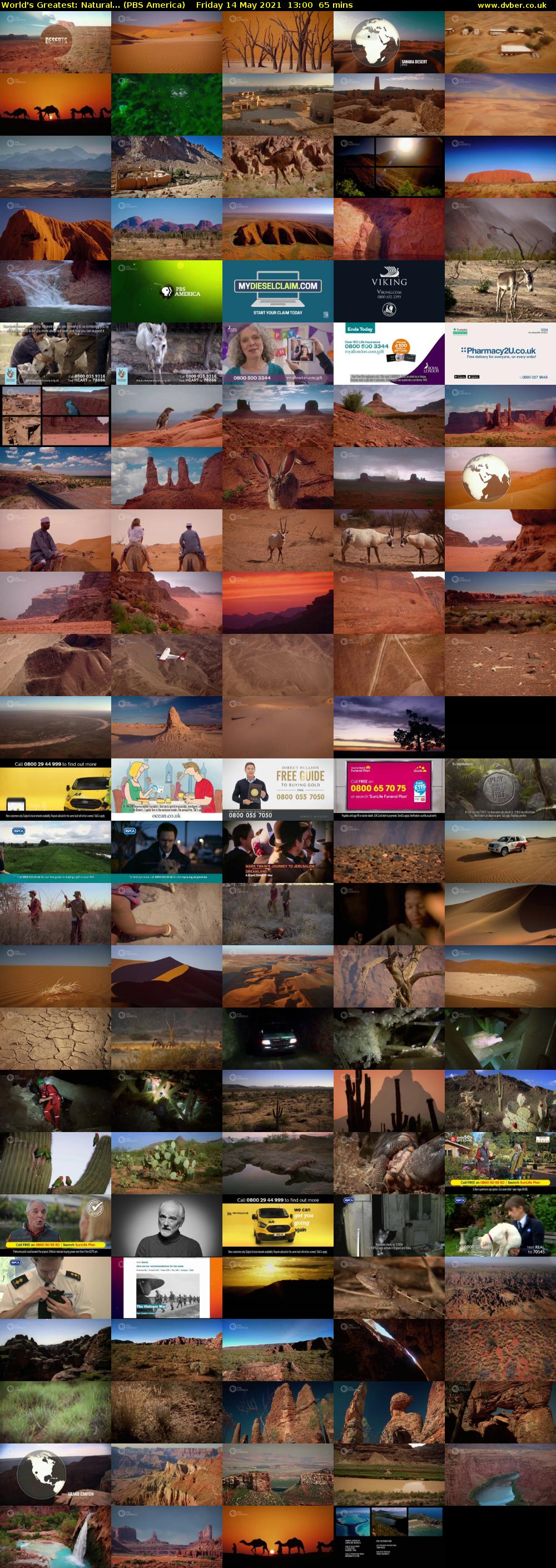 World's Greatest: Natural... (PBS America) Friday 14 May 2021 13:00 - 14:05