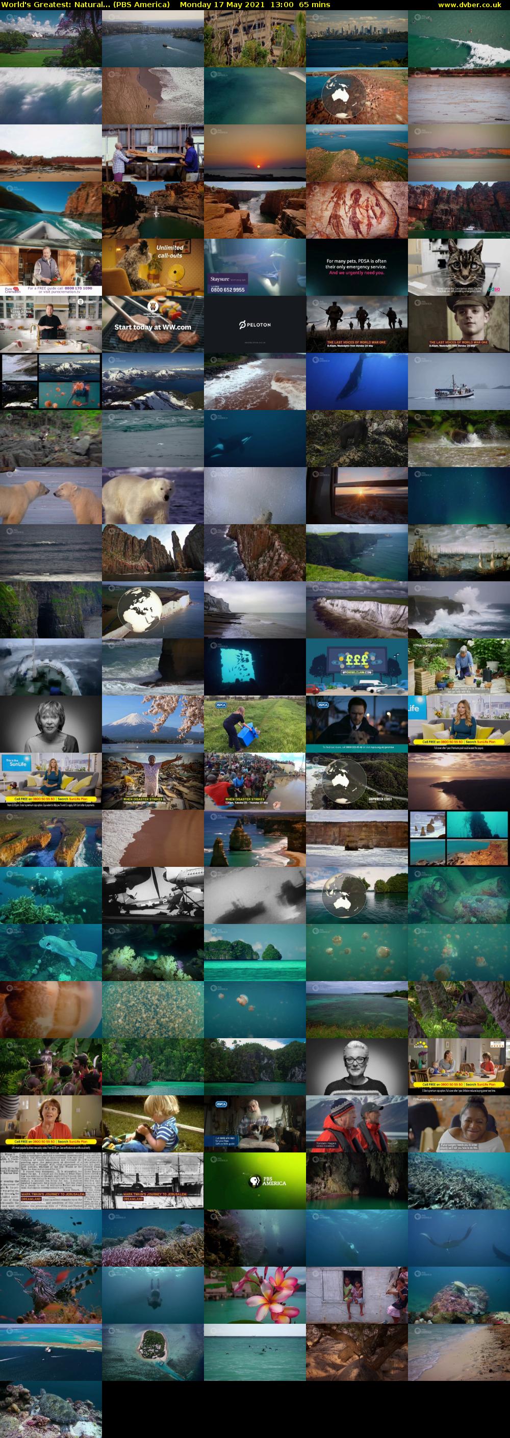 World's Greatest: Natural... (PBS America) Monday 17 May 2021 13:00 - 14:05