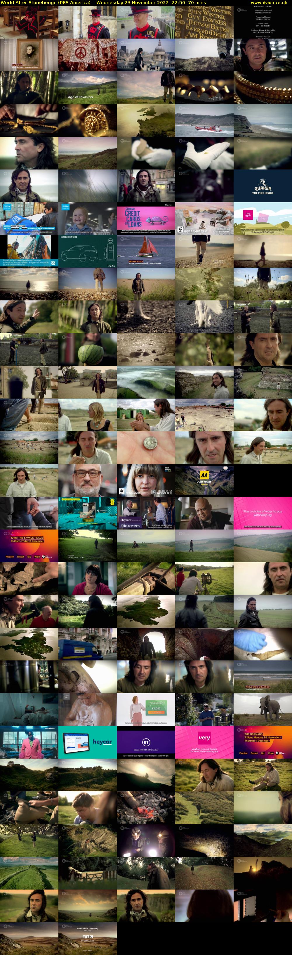 World After Stonehenge (PBS America) Wednesday 23 November 2022 22:50 - 00:00