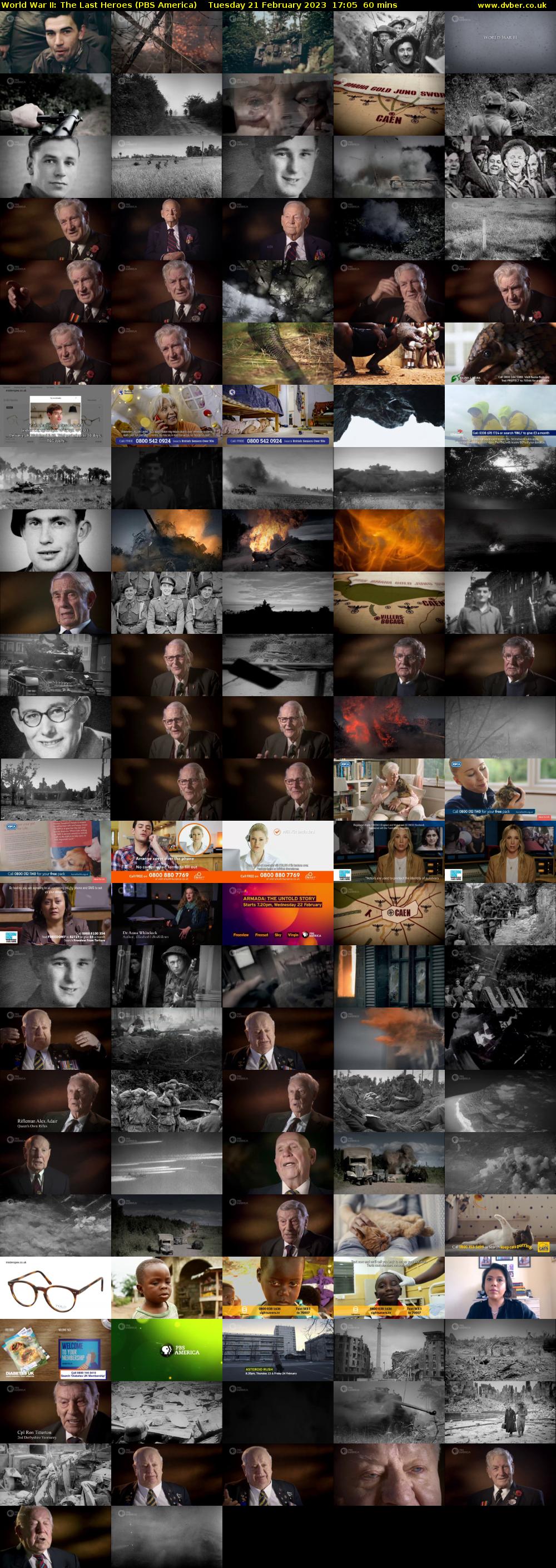 World War II: The Last Heroes (PBS America) Tuesday 21 February 2023 17:05 - 18:05