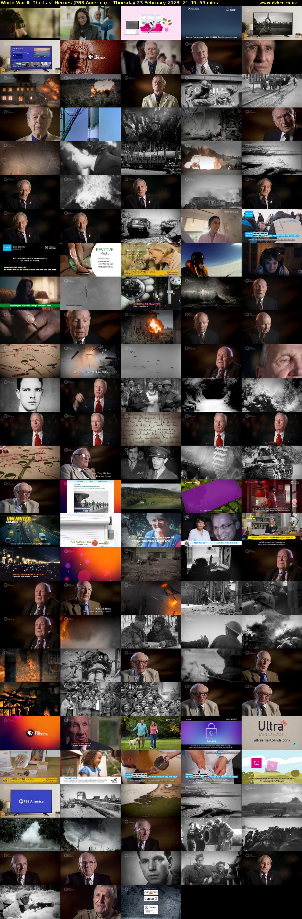 World War II: The Last Heroes (PBS America) Thursday 23 February 2023 21:45 - 22:50