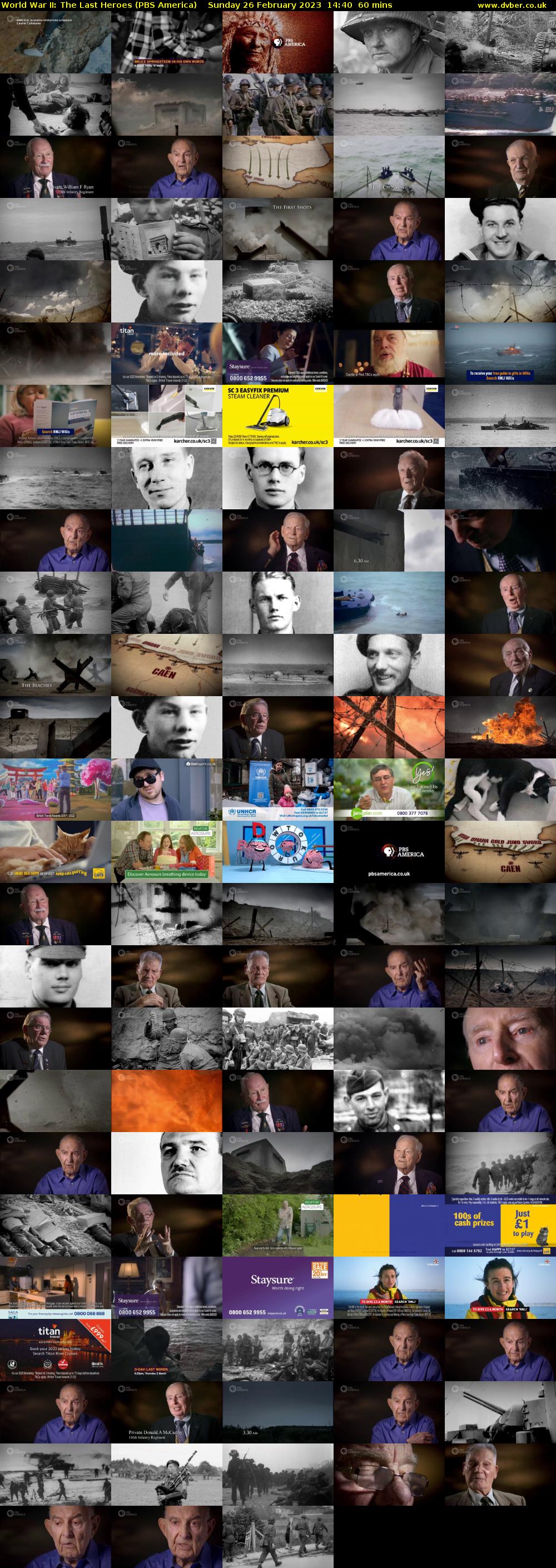World War II: The Last Heroes (PBS America) Sunday 26 February 2023 14:40 - 15:40