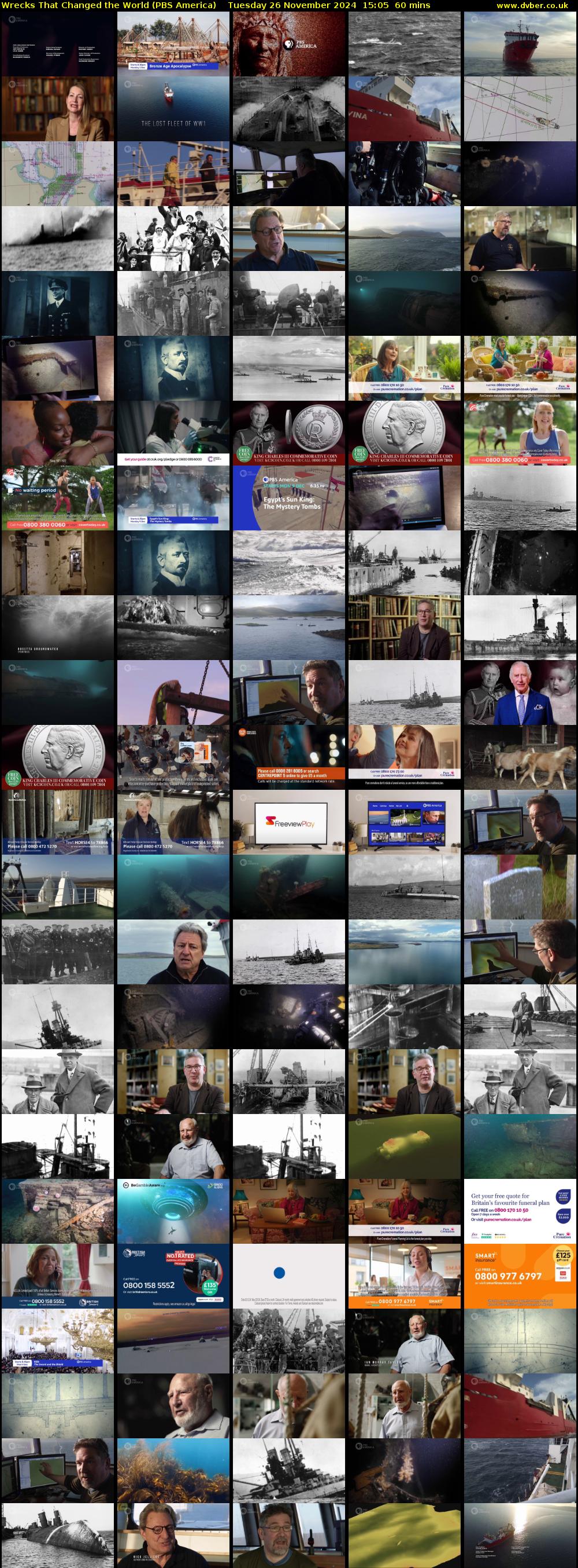 Wrecks That Changed the World (PBS America) Tuesday 26 November 2024 15:05 - 16:05