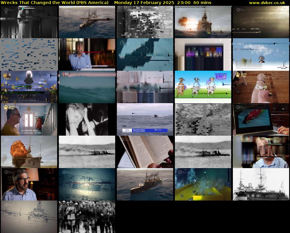 Wrecks That Changed the World (PBS America) Monday 17 February 2025 23:00 - 00:00