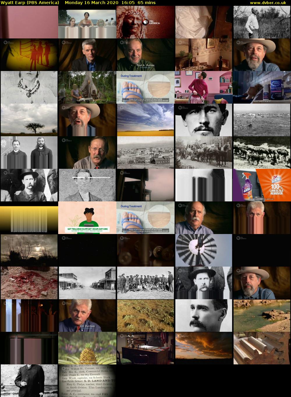 Wyatt Earp (PBS America) Monday 16 March 2020 16:05 - 17:10