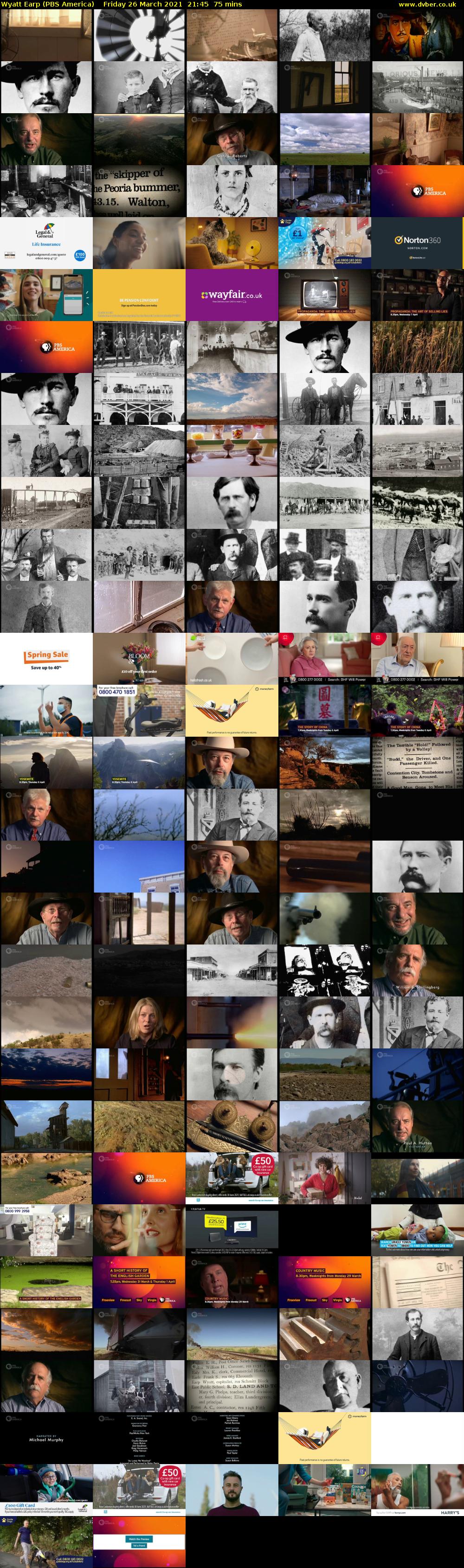 Wyatt Earp (PBS America) Friday 26 March 2021 21:45 - 23:00