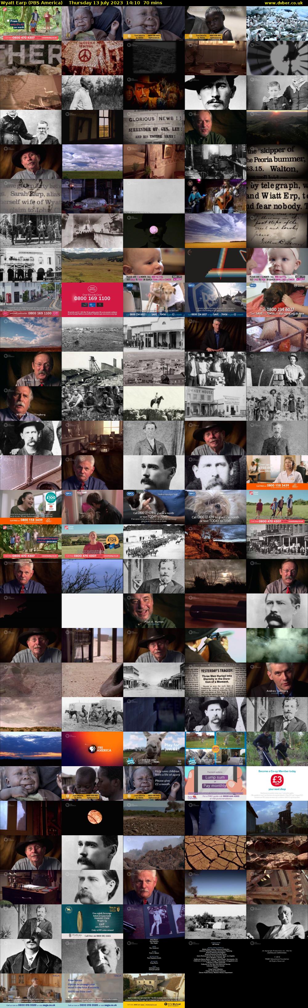 Wyatt Earp (PBS America) Thursday 13 July 2023 14:10 - 15:20
