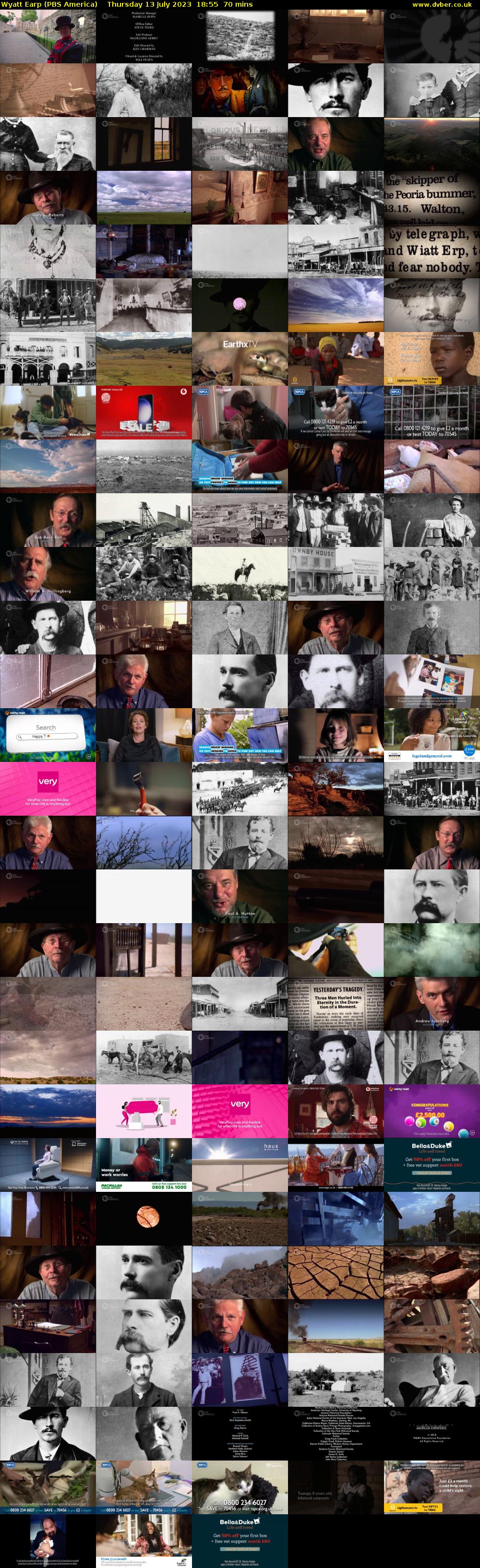 Wyatt Earp (PBS America) Thursday 13 July 2023 18:55 - 20:05