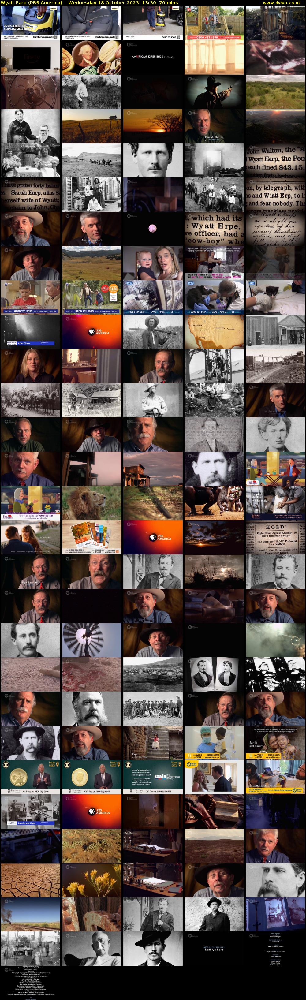 Wyatt Earp (PBS America) Wednesday 18 October 2023 13:30 - 14:40