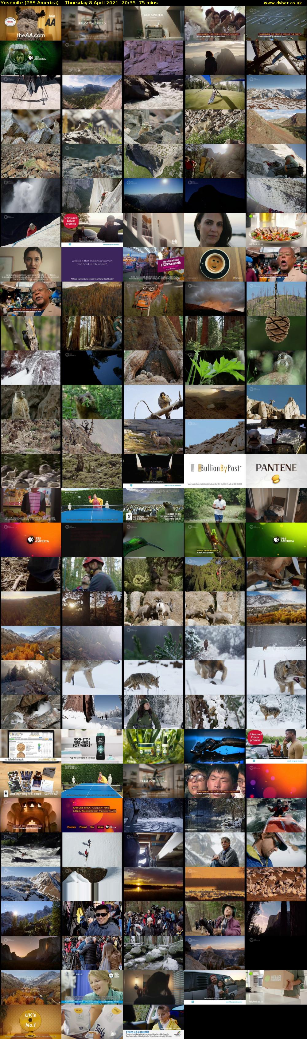 Yosemite (PBS America) Thursday 8 April 2021 20:35 - 21:50