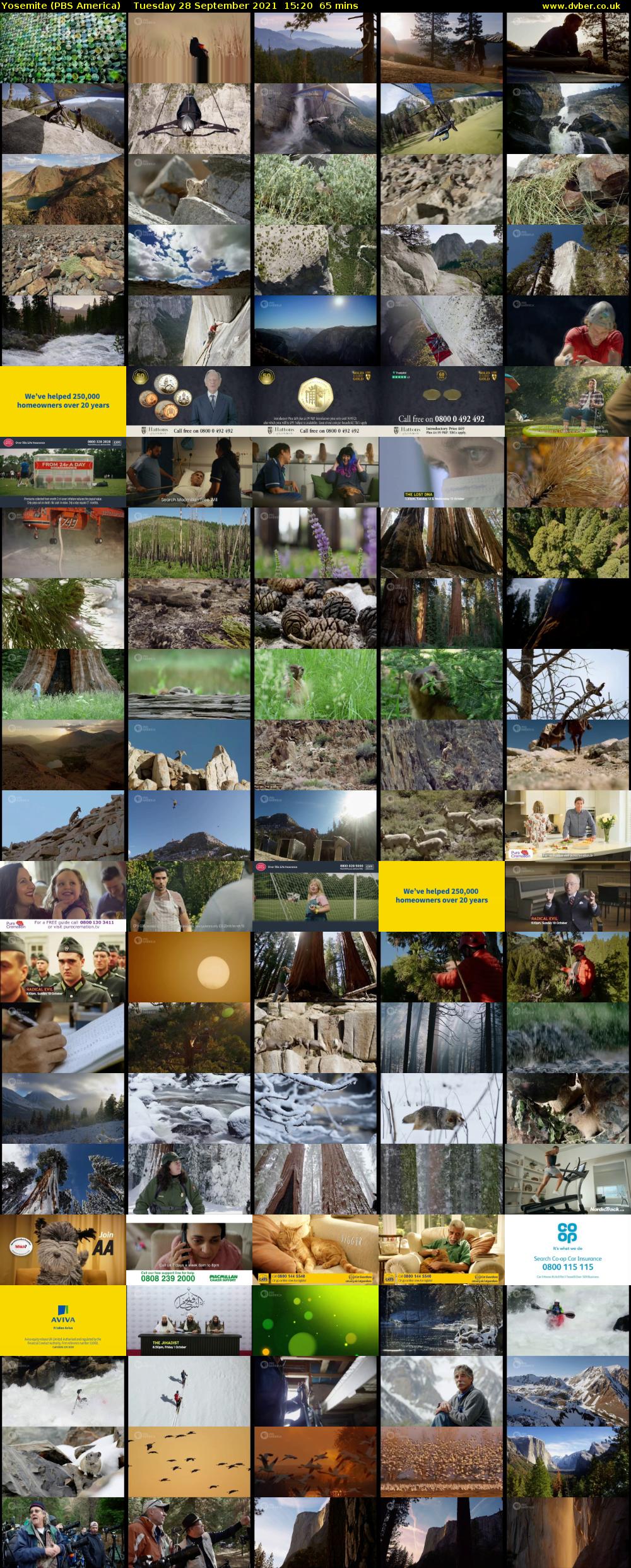 Yosemite (PBS America) Tuesday 28 September 2021 15:20 - 16:25
