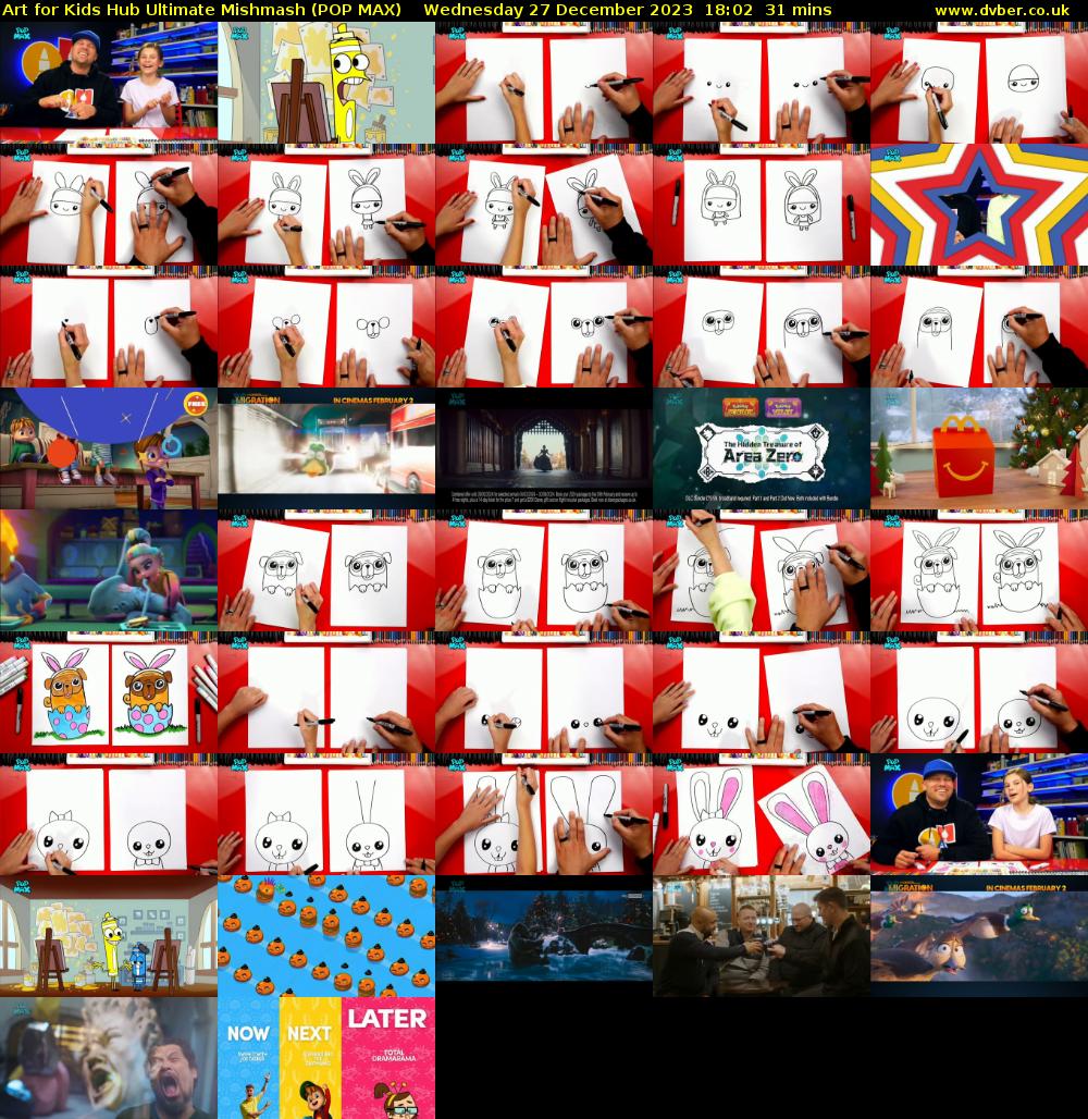 Art for Kids Hub Ultimate Mishmash (POP MAX) Wednesday 27 December 2023 18:02 - 18:33