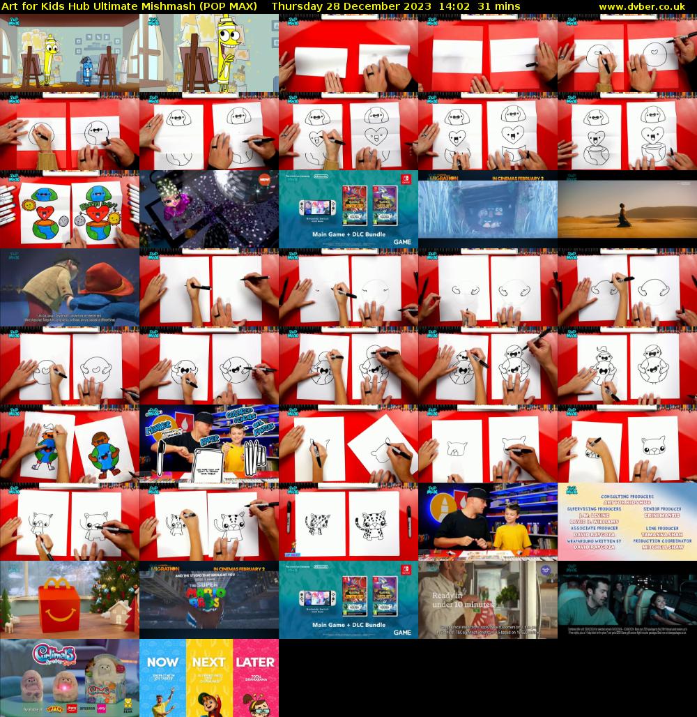 Art for Kids Hub Ultimate Mishmash (POP MAX) Thursday 28 December 2023 14:02 - 14:33