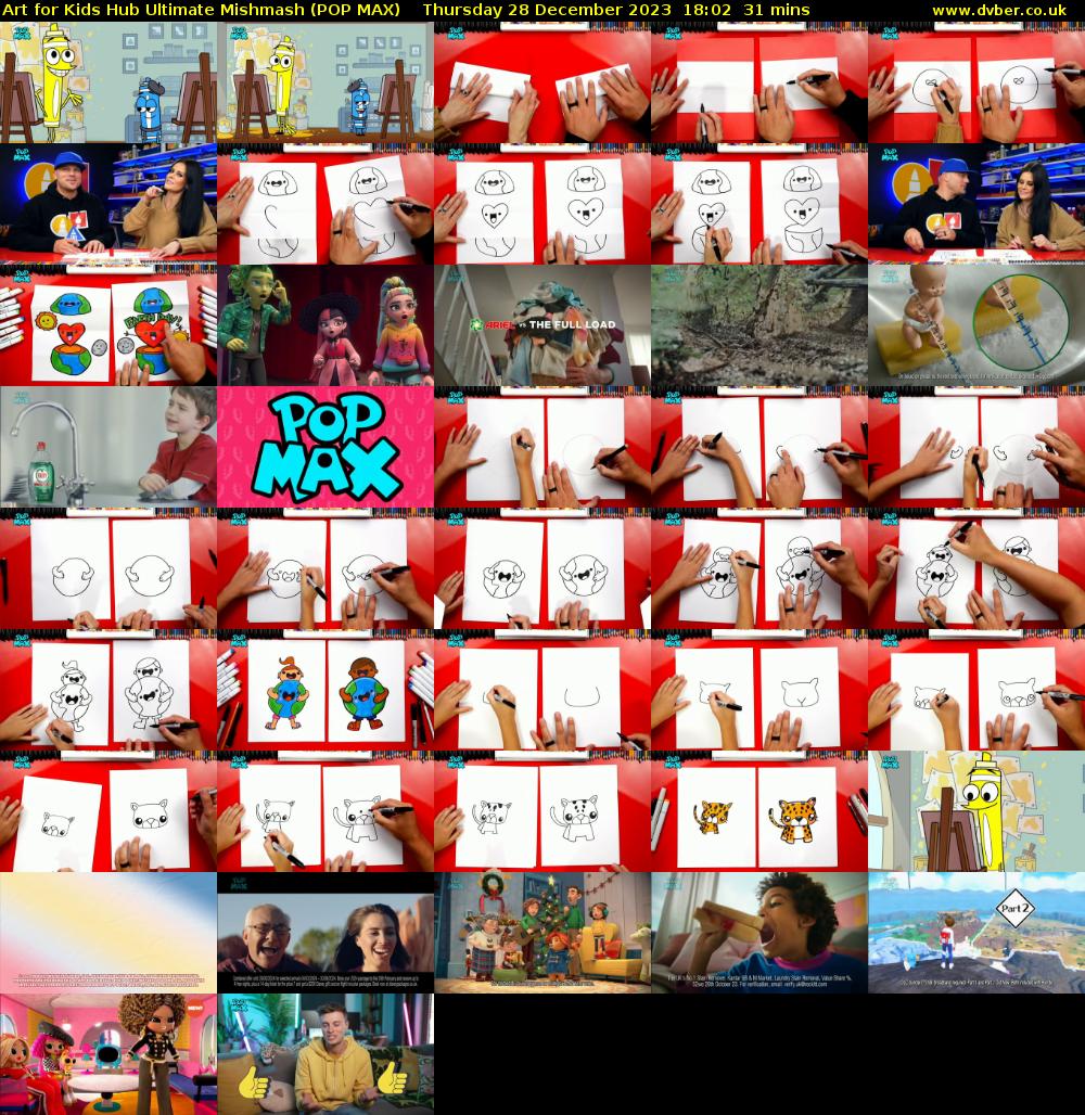 Art for Kids Hub Ultimate Mishmash (POP MAX) Thursday 28 December 2023 18:02 - 18:33