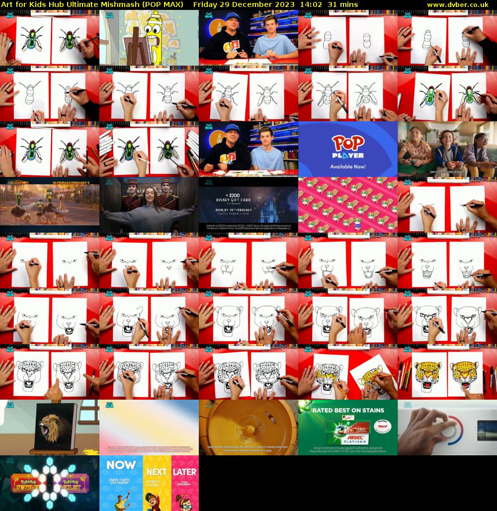 Art for Kids Hub Ultimate Mishmash (POP MAX) Friday 29 December 2023 14:02 - 14:33