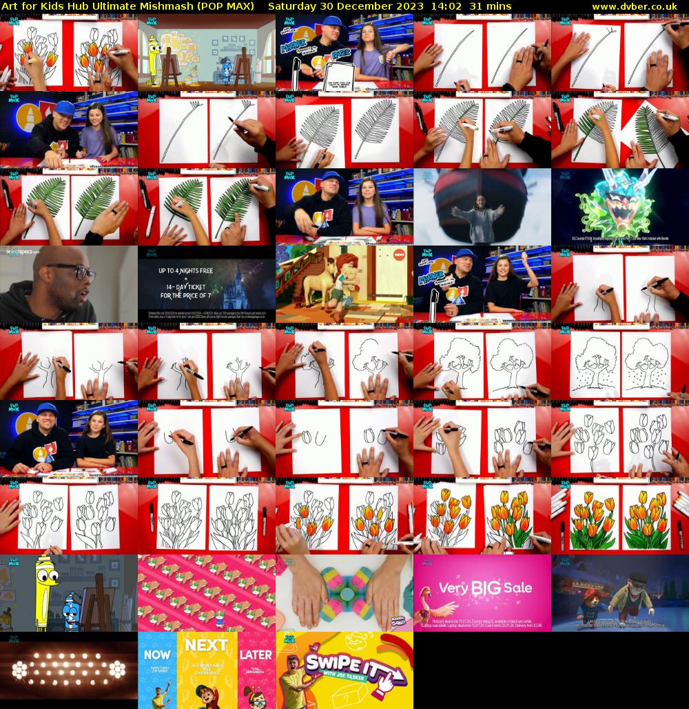 Art for Kids Hub Ultimate Mishmash (POP MAX) Saturday 30 December 2023 14:02 - 14:33