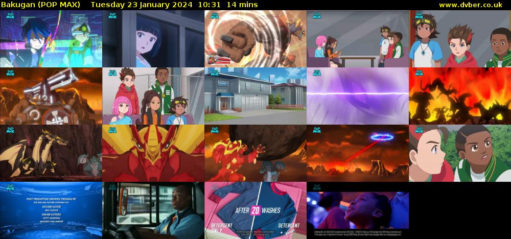 Bakugan (POP MAX) Tuesday 23 January 2024 10:31 - 10:45