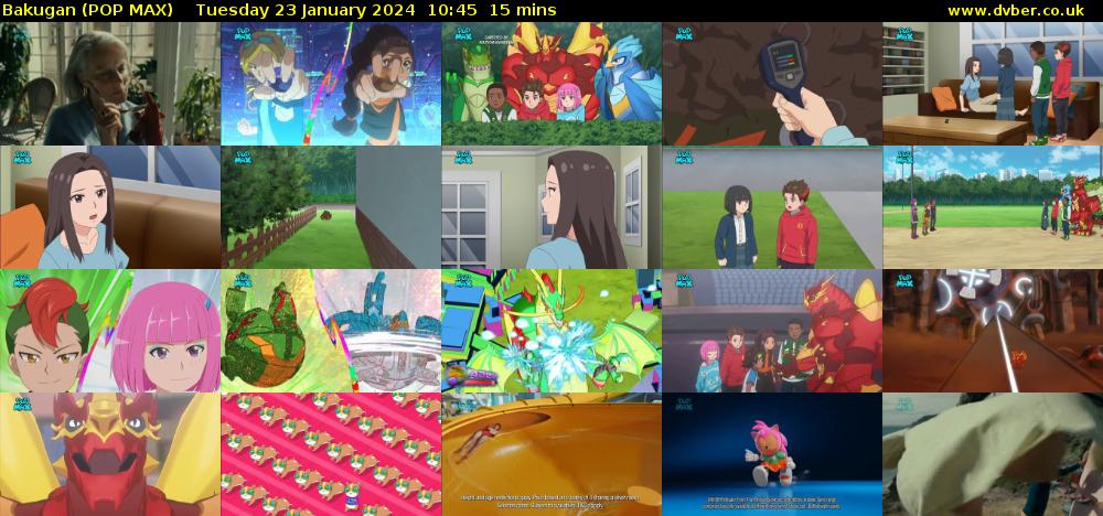 Bakugan (POP MAX) Tuesday 23 January 2024 10:45 - 11:00