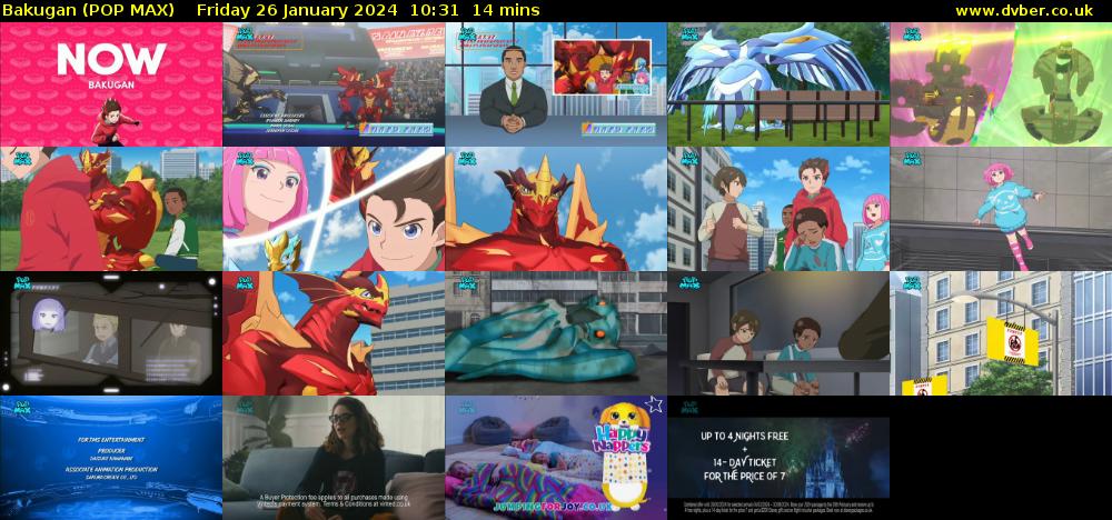 Bakugan (POP MAX) Friday 26 January 2024 10:31 - 10:45