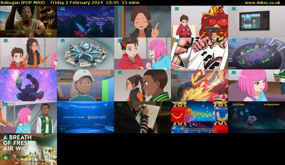 Bakugan (POP MAX) Friday 2 February 2024 10:45 - 11:00