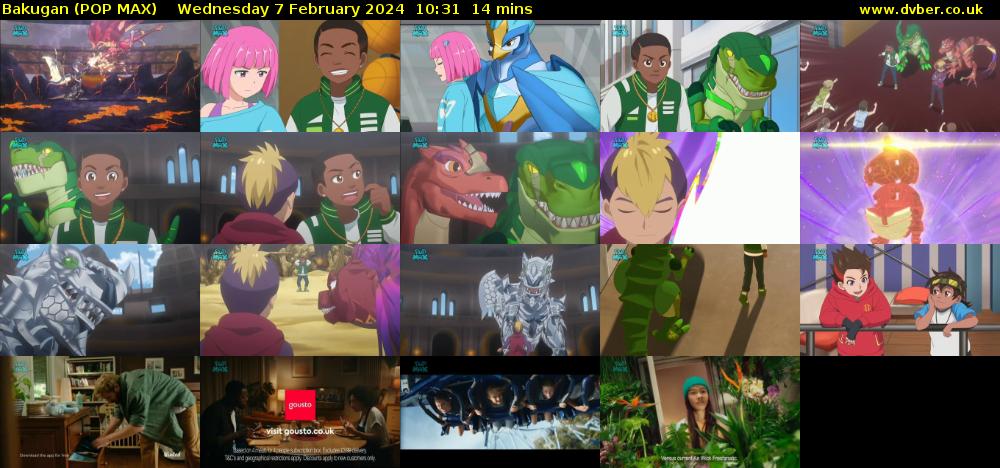 Bakugan (POP MAX) Wednesday 7 February 2024 10:31 - 10:45